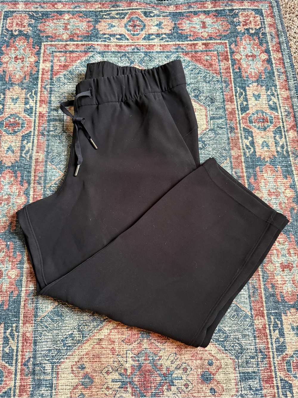 lululemon athletica Black Elastic Waist Track Pants